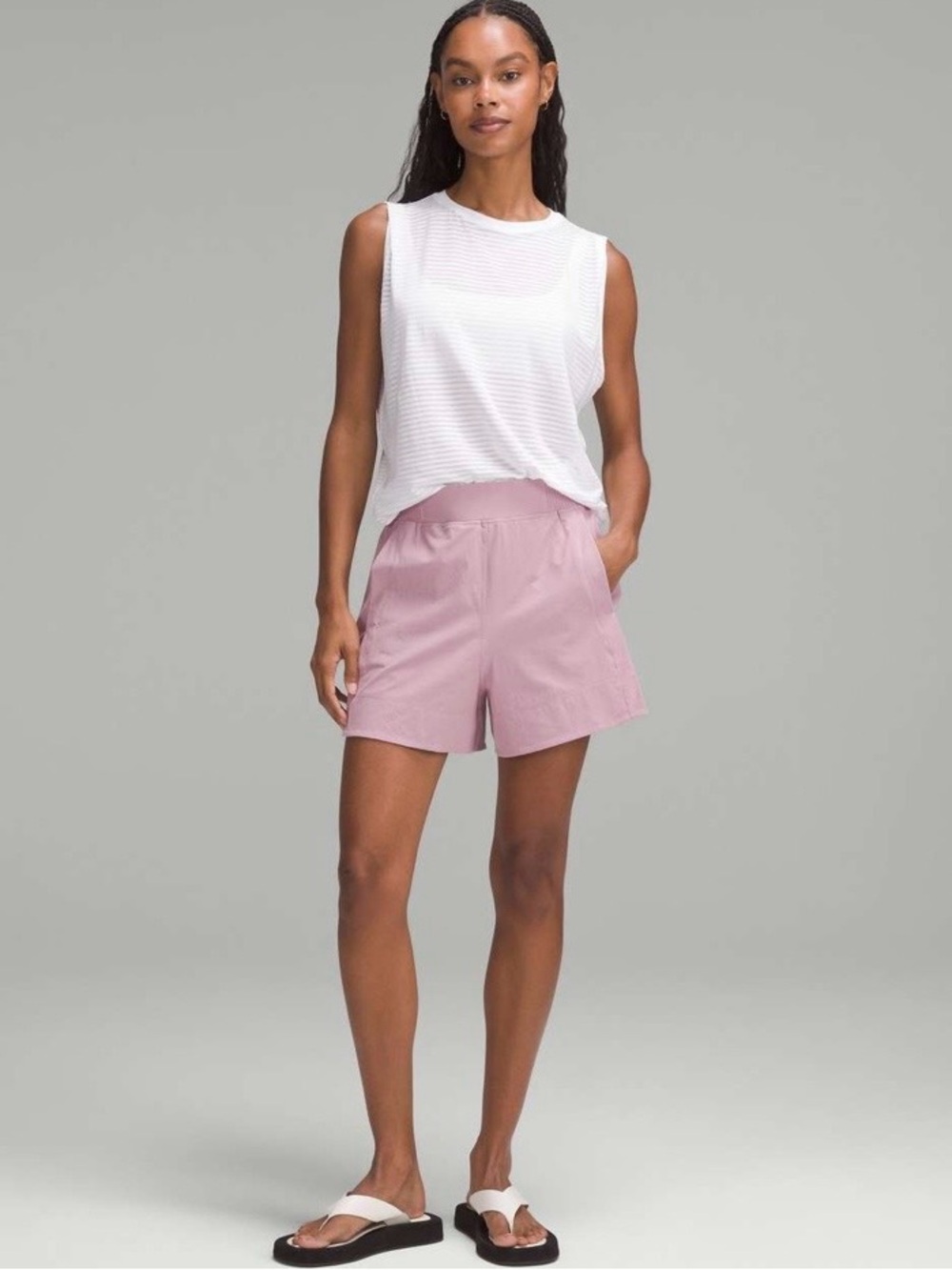 Lululemon Stretch Woven Relaxed Fit High Rise Short 4” Lavender Rose Size XS